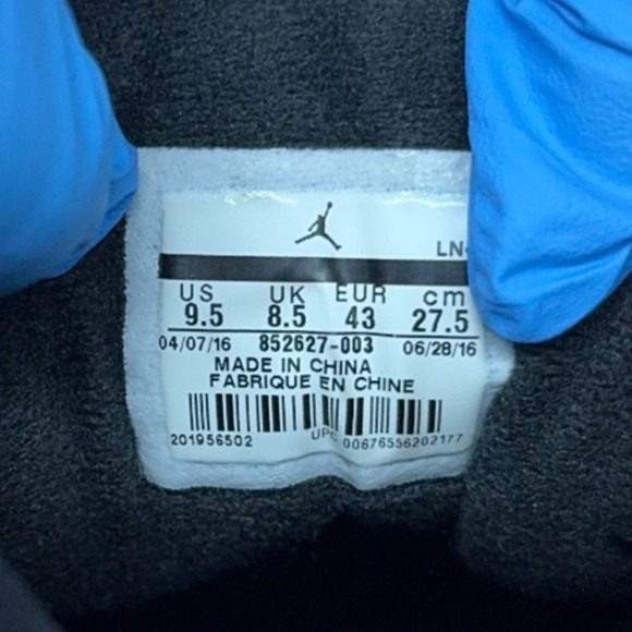 Nike Air Jordan 12 XII Retro Wool Black Grey Shoe 852627-003 Mens Size 9.5